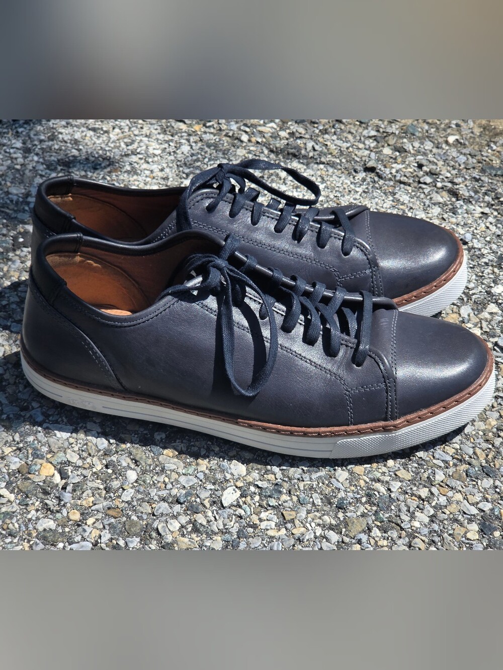 Coach York Blue Leather Low Top Sneakers 12